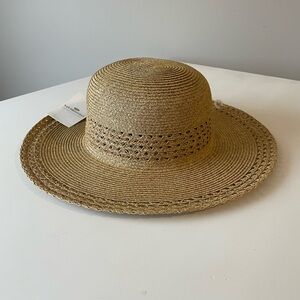 NWT SAN DIEGO HAT COMPANY Women's Everyday Sun Hat W/ Open Weave Stripes